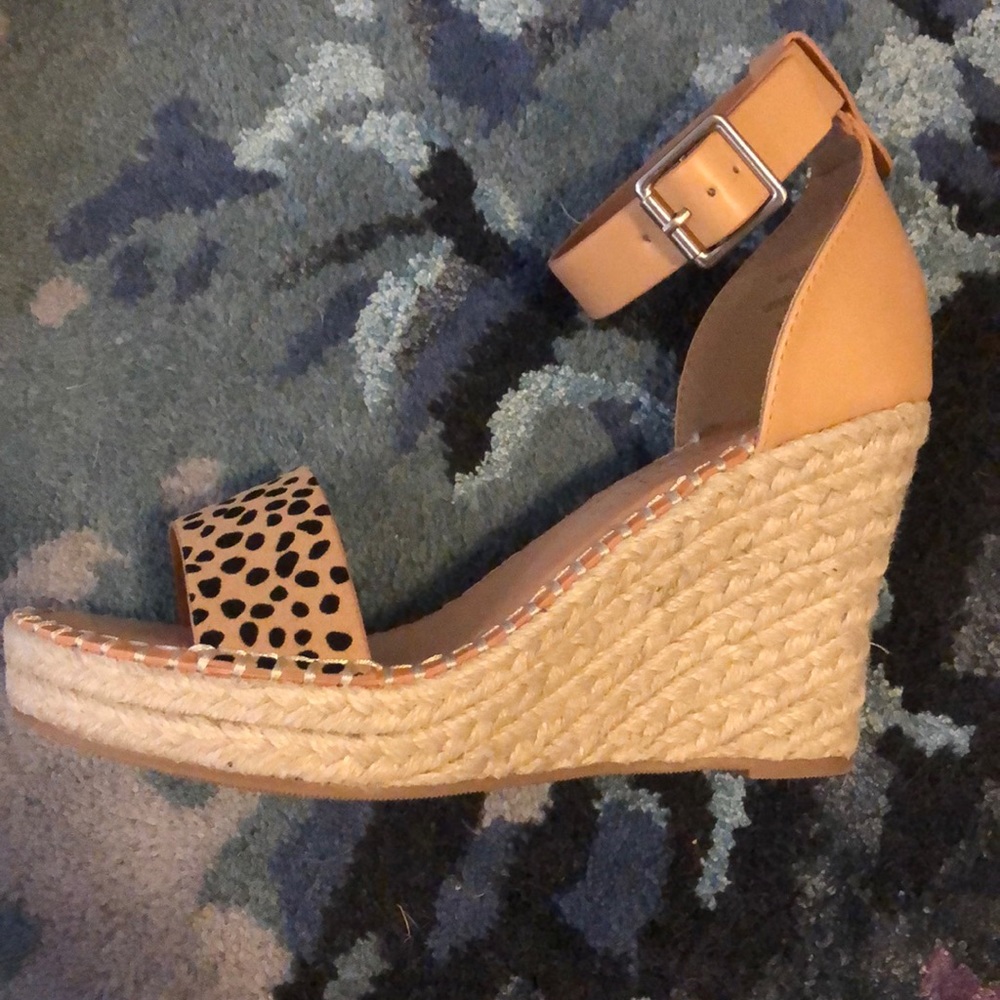 NEW**Coconuts by Matisse Leopard Wedges